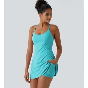 HALARA Turquoise Mini Dress